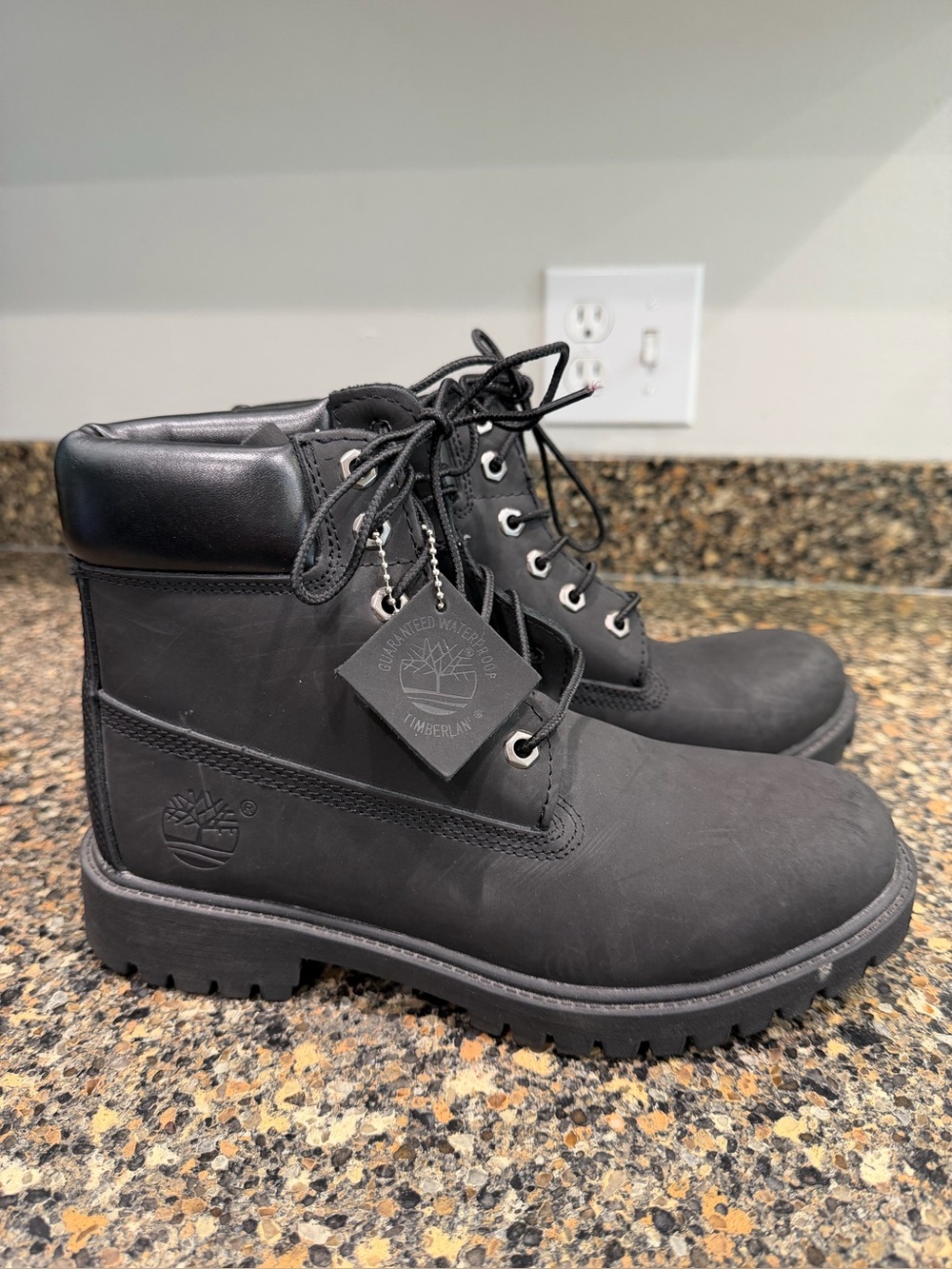 Timberland ladies 8 Black Premium 6" Waterproof Boots